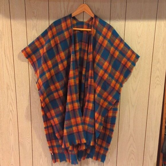 TARTAN PLAID KIMONO-, 🍂 fall, winter, Fashion - Picture 3 of 4